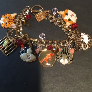 Lunch at the ritz latr2go cat charm bracelet